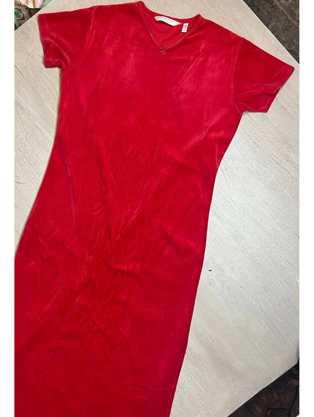 Victoria's Secret Country Red Velvet Dress, Size Medium